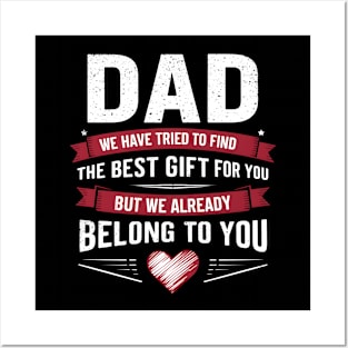 Dad from Kids Daughter or Son for fathers day Dad birthday Posters and Art